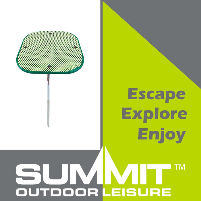 Stick Camping Table Anti-Slip Surface Dig In Ground Green