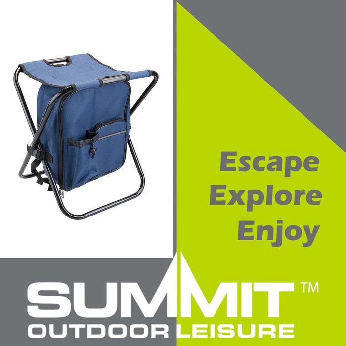 Rucksack Cooler Stool 20 Litres Max Load 110Kg Blue