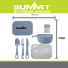 Summit Mess Set Cutlery, Chop Board, Spice Pot Bowl & Mug 13cm x 18cm Blue X 1