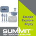 Summit Mess Set Cutlery, Chop Board, Spice Pot Bowl & Mug Blue
