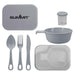 Summit Mess Set Cutlery, Chop Board, Spice Pot Bowl & Mug Grey