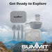 Summit Mess Set Cutlery, Chop Board, Spice Pot Bowl & Mug 13cm x 18cm Grey X 1