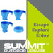 Folding Mugs 4 X Silicone Drinking Cups Blue Pack of