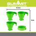 Folding Mugs 4 X Silicone Drinking Cups Green Pack of