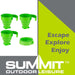 Folding Mugs 4 X Silicone Drinking Cups Green Pack of