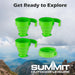Folding Mugs 4 X Silicone Drinking Cups 8cm x 8. 5cm Green X 1 Pack of 4