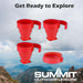 Folding Mugs 4 X Silicone Drinking Cups 8cm x 8. 5cm Red X 1 Pack of 4