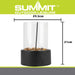 Tabletop Fireplace, Heater Bioethanol 400G Of Stones Black