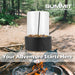 Tabletop Fireplace, Heater Bioethanol 400G Of Stones Black