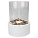 Tabletop Fireplace, Heater Bioethanol 400G Of Stones White