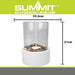 Tabletop Fireplace, Heater Bioethanol 400G Of Stones White