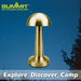 Touch Lamp Rechargeable 3 Light Settings 9cm x 22cm Brushed Gold X 1