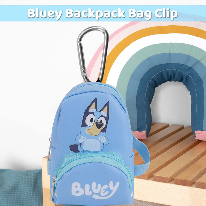 Bluey Backpack Bag Clip Childrens Video Game Accessories 12. 5cm x 9cm Blue