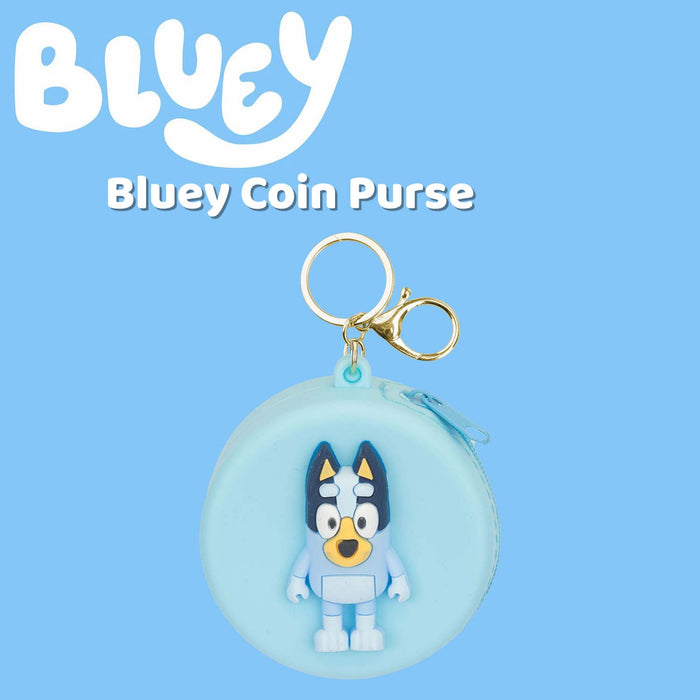 Bluey Coin Purse Childrens Video Game Accessories 12.5cm x 6.5cm Blue