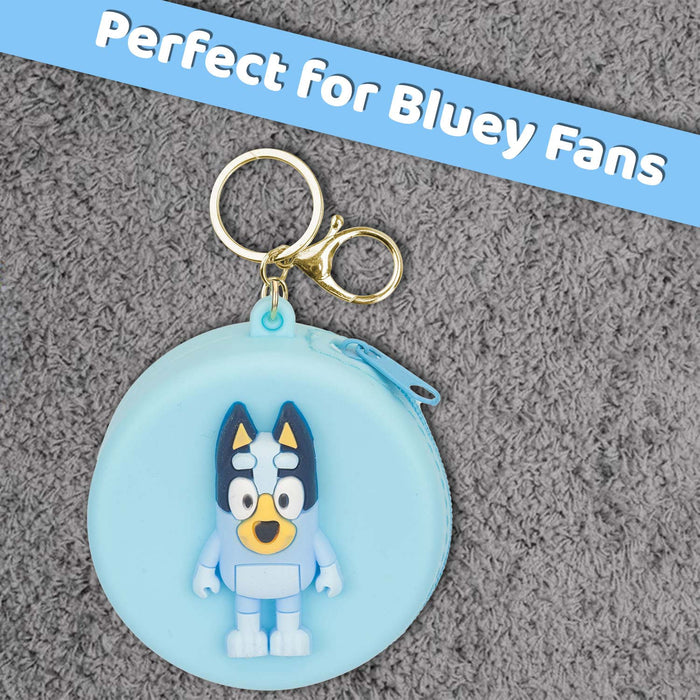 Bluey Coin Purse Childrens Video Game Accessories 12.5cm x 6.5cm Blue