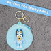 Bluey Coin Purse Childrens Video Game Accessories 12.5cm x 6.5cm Blue