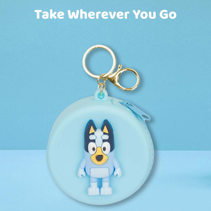 Bluey Coin Purse Childrens Video Game Accessories 12.5cm x 6.5cm Blue