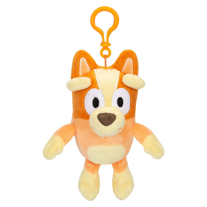 Bingo Plush Bag Clip Childrens Orange