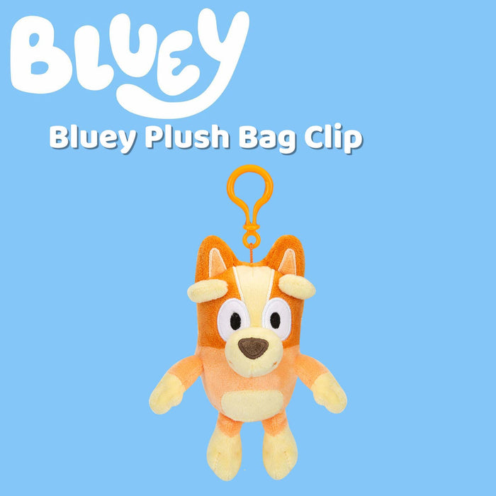 Bingo Plush Bag Clip Childrens Orange