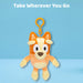 Bingo Plush Bag Clip Childrens Video Game Accessories 12cm x 8cm Orange