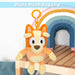 Bingo Plush Bag Clip Childrens Video Game Accessories 12cm x 8cm Orange