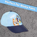 Bluey Baseball Cap Adjustable Childrens Blue Kids Character Accessory