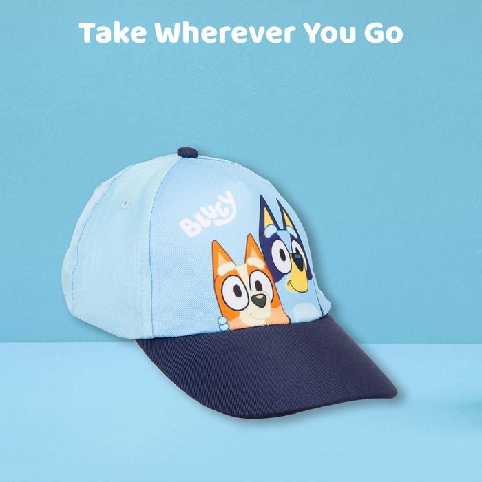 Bluey Baseball Cap Adjustable Childrens Video Game Accessories 24cm x 17cm Blue