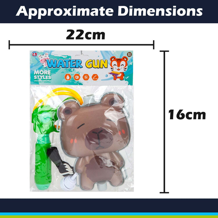 Water Gun Pistol Capybara Backpack Adults Kids 16cm x 22cm X 1