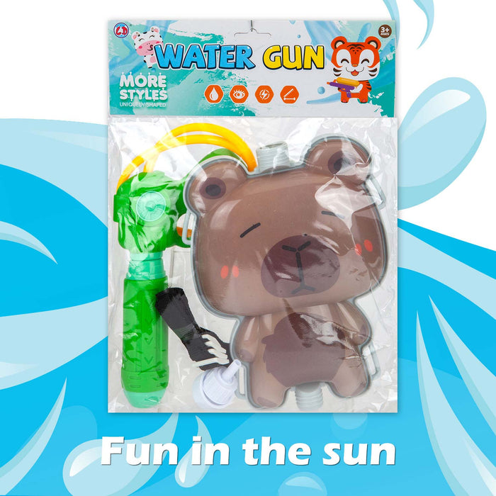 Water Gun Pistol Capybara Backpack Water Guns Adults Kids 16cm x 22cm Capybara X 1