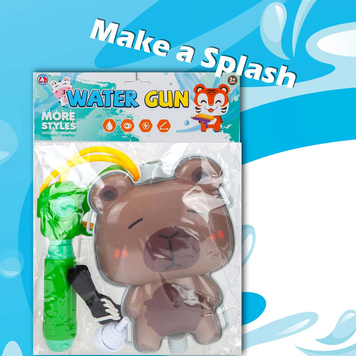 Water Gun Pistol Capybara Backpack Water Guns Adults Kids 16cm x 22cm Capybara X 1