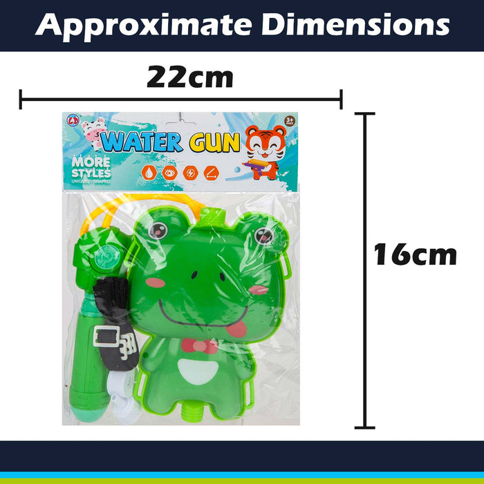 Water Gun Pistol Frog Backpack Water Guns Adults Kids 16cm x 22cm Frog X 1