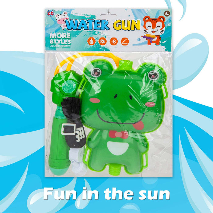 Water Gun Pistol Frog Backpack Water Guns Adults Kids 16cm x 22cm Frog X 1