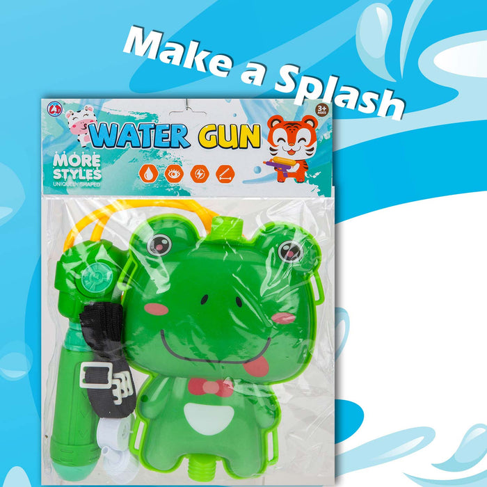 Water Gun Pistol Frog Backpack Water Guns Adults Kids 16cm x 22cm Frog X 1