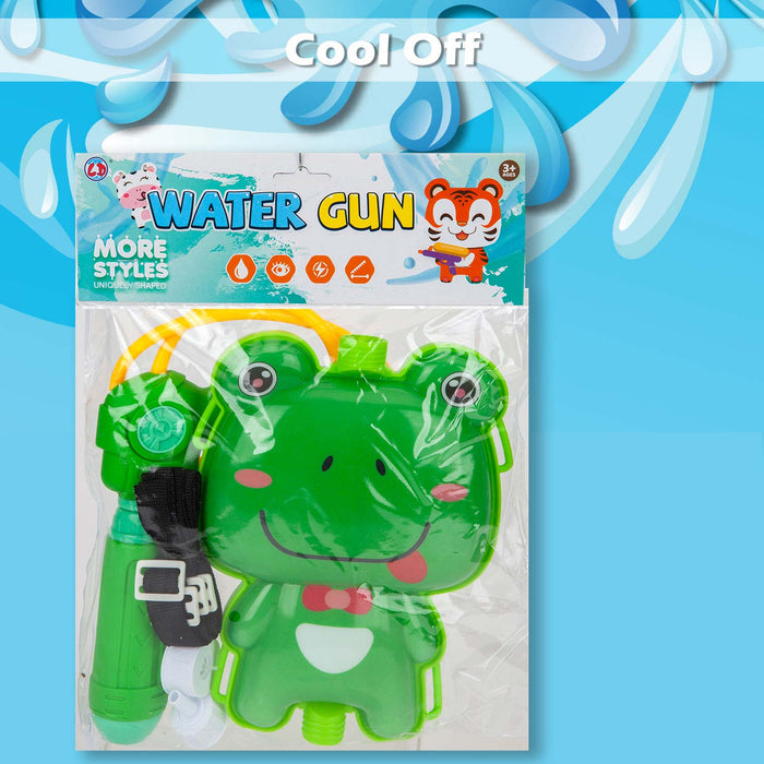 Water Gun Pistol Frog Backpack Water Guns Adults Kids 16cm x 22cm Frog X 1