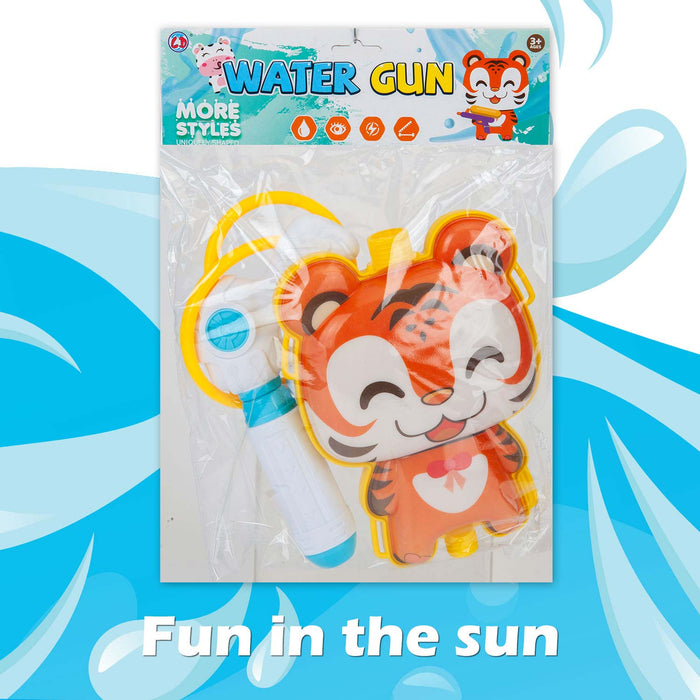 Water Gun Pistol Tiger Backpack Water Guns Adults Kids 16cm x 22cm Tiger X 1