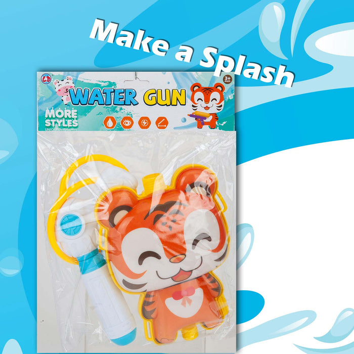 Water Gun Pistol Tiger Backpack Water Guns Adults Kids 16cm x 22cm Tiger X 1