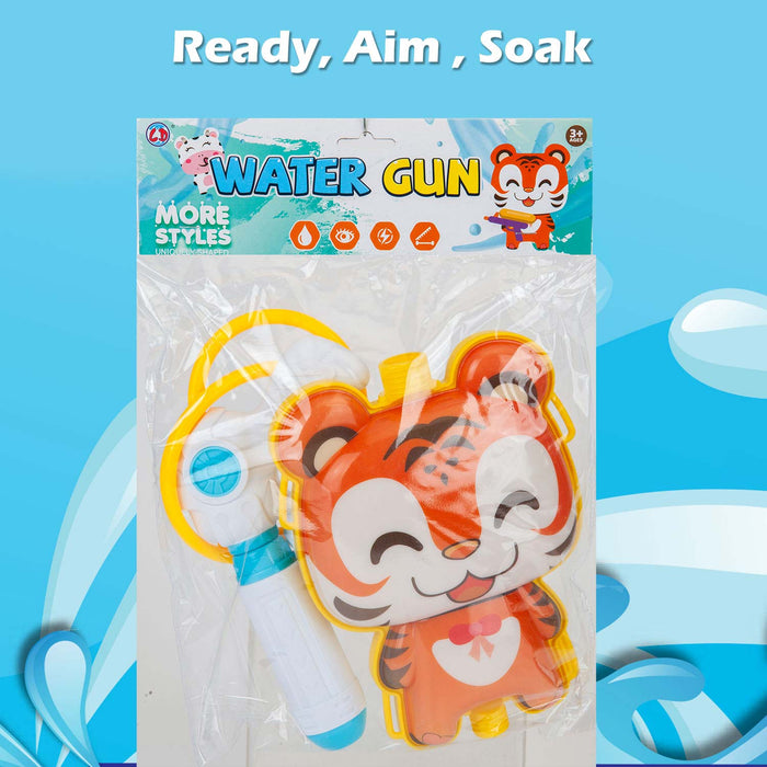 Water Gun Pistol Tiger Backpack Water Guns Adults Kids 16cm x 22cm Tiger X 1