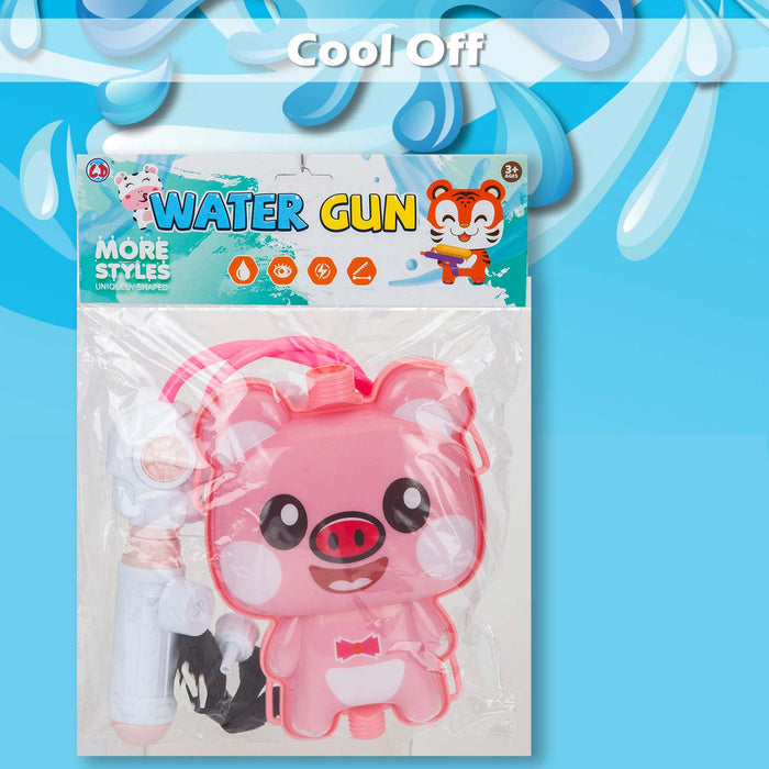 Water Gun Pistol Pig Backpack Water Guns Adults Kids 16cm x 22cm Pig X 1