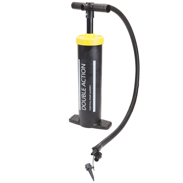 Camping Double Action Hand Operated Air Pump 1.2m Hose