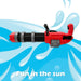 Electric Gatling Water Gun Pistol Automatic Battery Powered 22cm x 50cm Red X 1