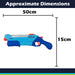 Electric Water Gun Pistol Pump Action Automatic Battery 15cm x 50cm Blue X 1