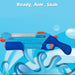 Electric Water Gun Pistol Pump Action Automatic Battery 15cm x 50cm Blue X 1