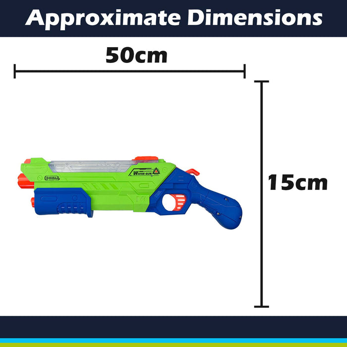 Electric Water Gun Pistol Pump Action Automatic Battery 15cm x 50cm Green X 1