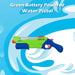Electric Water Gun Pistol Pump Action Automatic Battery 15cm x 50cm Green X 1