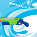 Electric Water Gun Pistol Pump Action Automatic Battery 15cm x 50cm Green X 1