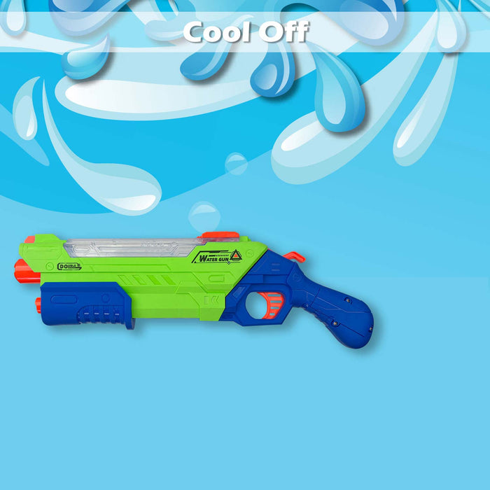Electric Water Gun Pistol Pump Action Automatic Battery 15cm x 50cm Green X 1