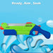 Electric Water Gun Pistol Pump Action Automatic Battery 15cm x 50cm Green X 1