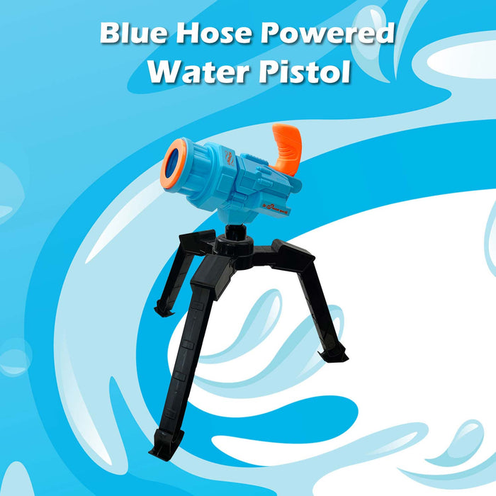 Hosed Water Gun Pistol Water Guns Adults Kids Outdoor 41cm x 46cm Blue X 1