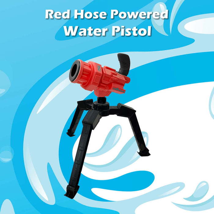 Hosed Water Gun Pistol Water Guns Adults Kids Outdoor 41cm x 46cm Red X 1