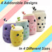 Boba Tea Soft Toy Purple Bubble Plush Pillow, Cute Grape